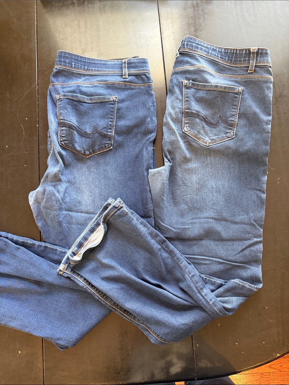 Angels Forever Young 360 Sculpt Bootcut Jeans TWO Pair Blue Denim Stretch 18W